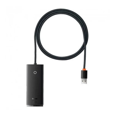 Концентратор Baseus USB 3.0 to 4xUSB 3.0 1.0m black (WKQX030101) Вінниця - фото 1
