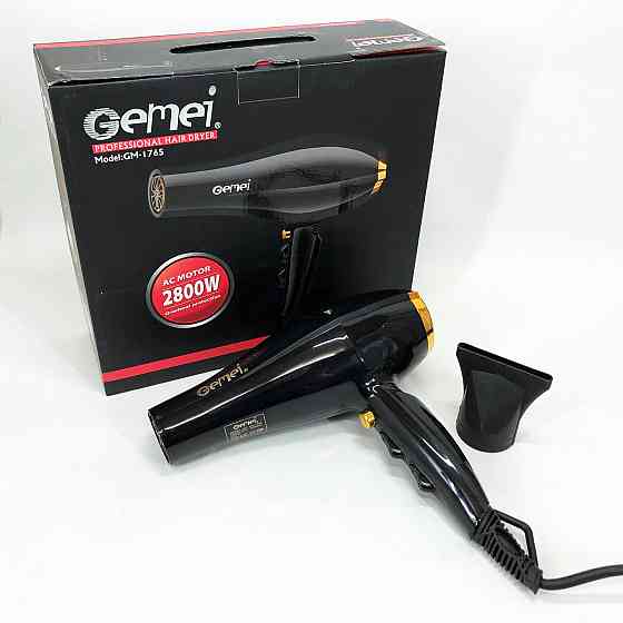 Фени для сушіння волосся Gemei GM 1765 2800 Вт, Фен для укладання волосся салонний ES-97 Івано-Франківськ