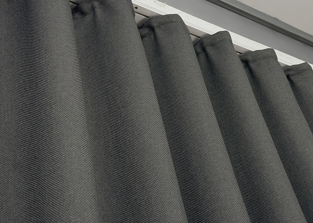 Шторная ткань лен-блэкаут высота 2,8м цвет серый 1220ш Киев - изображение 13