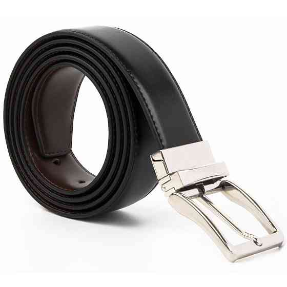 Ремінь чоловічий двосторонній механіка Vintage 20224 Чорний Київ