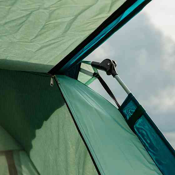 Намет кемпінговий 3-місний з тентом 235*235*155 см синій LU005BL Коломыя