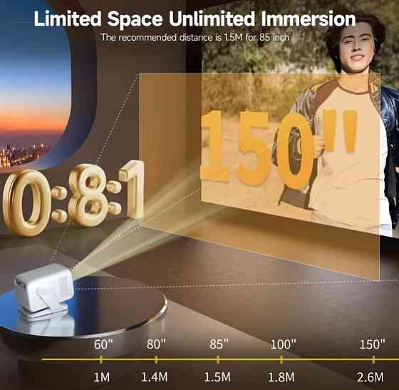 Проектор Magcubic HY310X 4K с Full HD 1080P 420ANSI Android 11. Харків