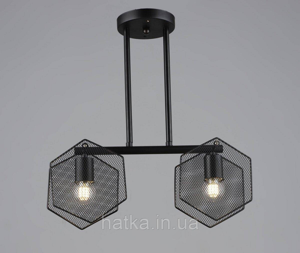 Люстра в стилі лофт Sirius B S2473/2 BK чорна Київ - фото 1