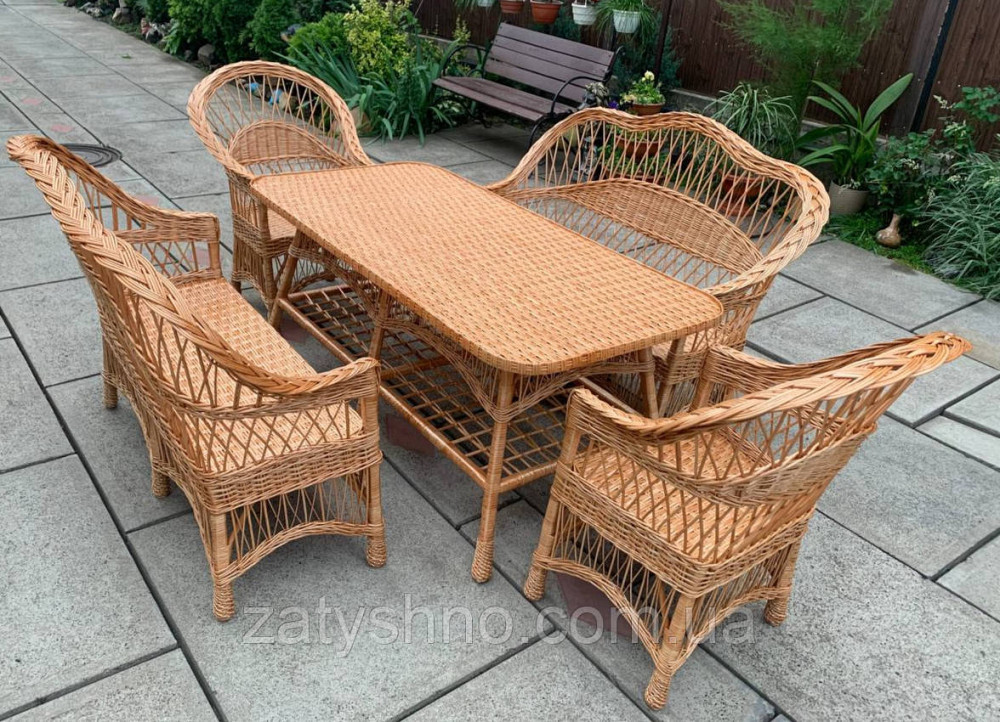 Набор мебели обычный, плетеный из лозы Киев - изображение 3