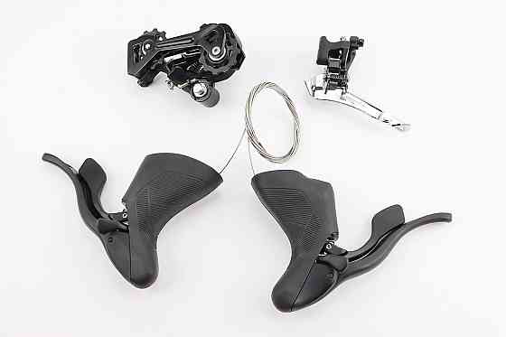 Комплект перемикання (групсет) 2x8 швидкостей, чорні R3, 4 деталі Київ