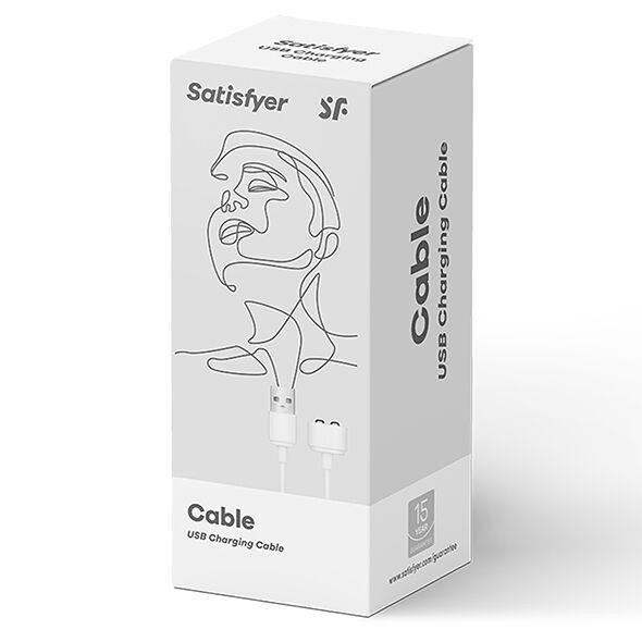 Зарядка (запасной кабель) для игрушек Satisfyer USB charging cable White Sex Aura Киев - изображение 3