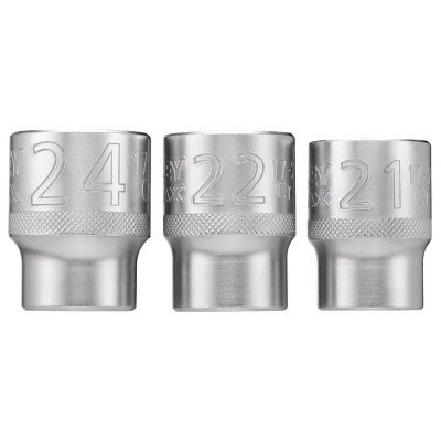 Набор головок Stanley торцевых 1/2" Maxi Drive, с шестигранным профилем, 3 шт: 21, 22, 24 мм. (FMMT17095-0) Винница - изображение 6