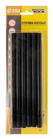 Стрижні клейові MASTERTOOL 11.2х200 мм 12 шт. чорні 42-0154 Рівне