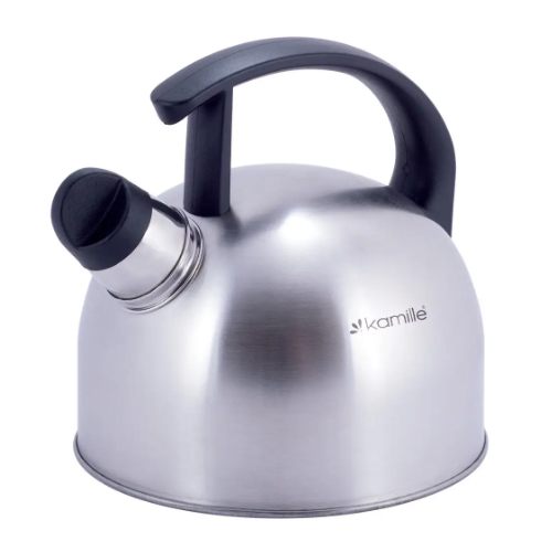 Чайник 1,5л нержавіюча сталь зі свистком з нейлоновою ручкою 1080 KAMILLE Житомир - фото 2