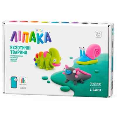 Набір для творчості Lipaka пластилину, Хамелеон, Гастропода, Аксолотль (60049-UA01) Вінниця