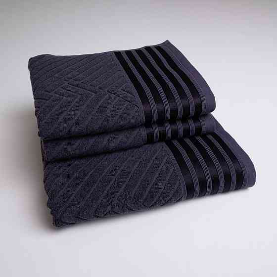 Набор махровых полотенец SOFT 3шт GM Textile 50х90см, 50х90см, 70х140см 500г/м2 (Графитовый) Сумы