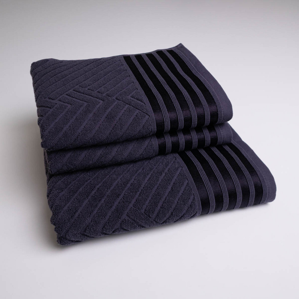 Набор махровых полотенец SOFT 3шт GM Textile 50х90см, 50х90см, 70х140см 500г/м2 (Графитовый) Сумы - изображение 1