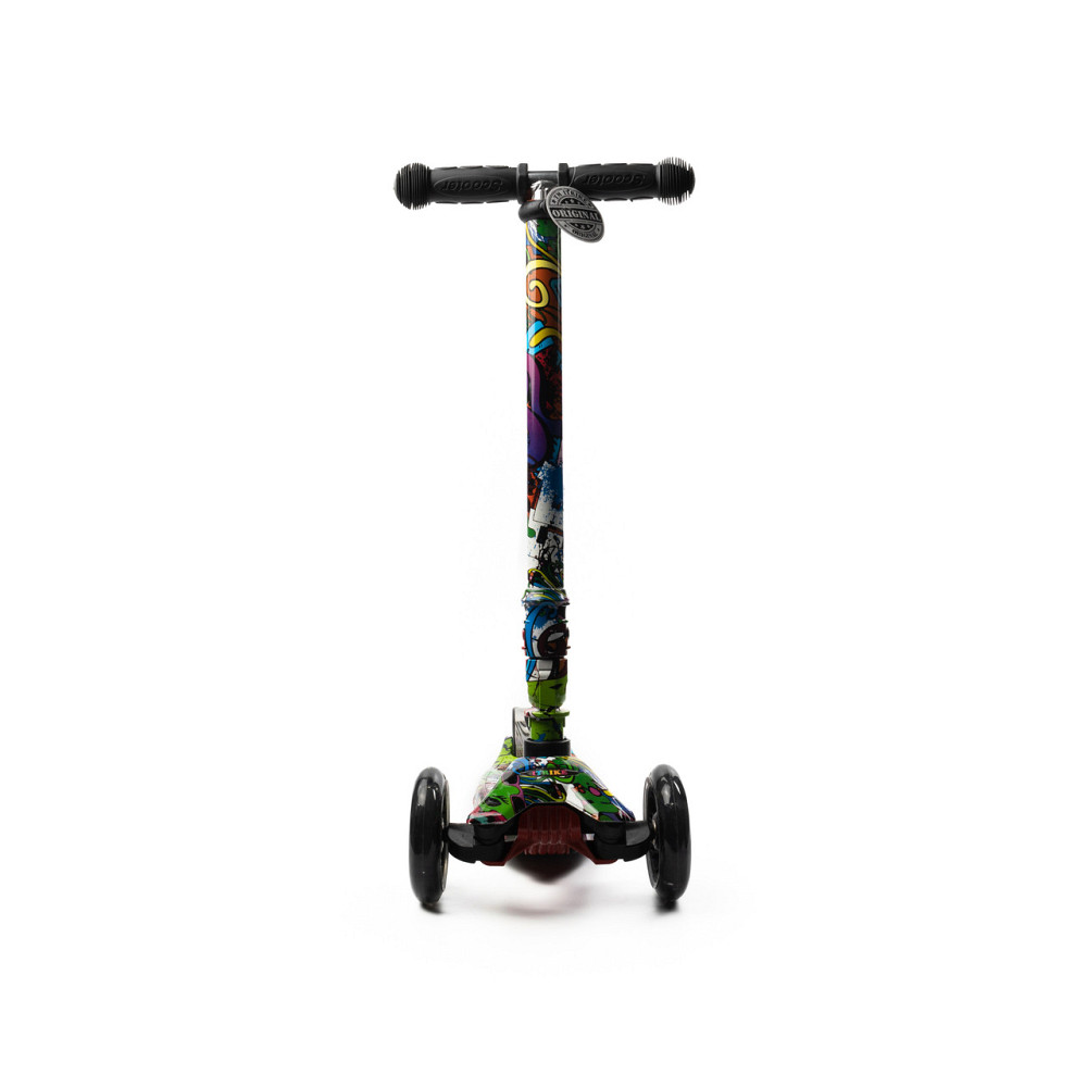 Самокат дитячий триколісний iTrike MAXI Самокат JR 3-055-WP7 кермо 66-89см, колеса ПУ з підсвічуванням, Чорний Кам'янець-Подільський - фото 3