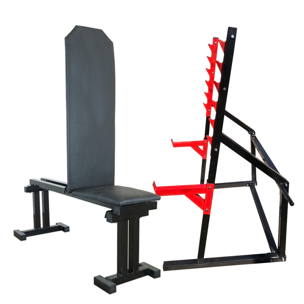 Лавка для жиму регульована 40 на 40 мм + Стійки для присідання під штангу 50 на 50 мм Київ - фото 2