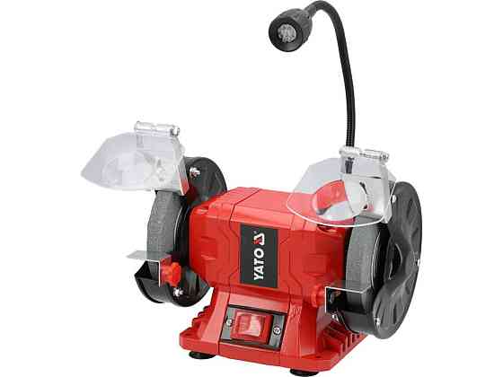 Точильний верстат YATO від електромережі 230 В, 250 Вт, 2 диски Ø= 150/20х 12,7 мм [1] Одеса