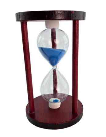 Песочные часы на 10 минут деревянные синие Киев