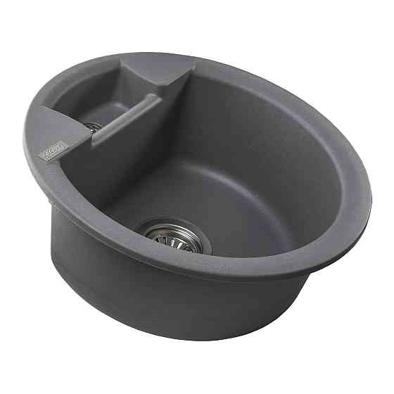 Гранитная мойка Globus Lux GURON серый металлик 480мм-А0003 (000022381) Киев