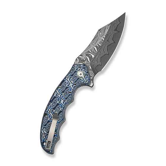 Нож складной туристический Civivi Pentad (8.8 см) Damascus / Micarta синий/белый Киев