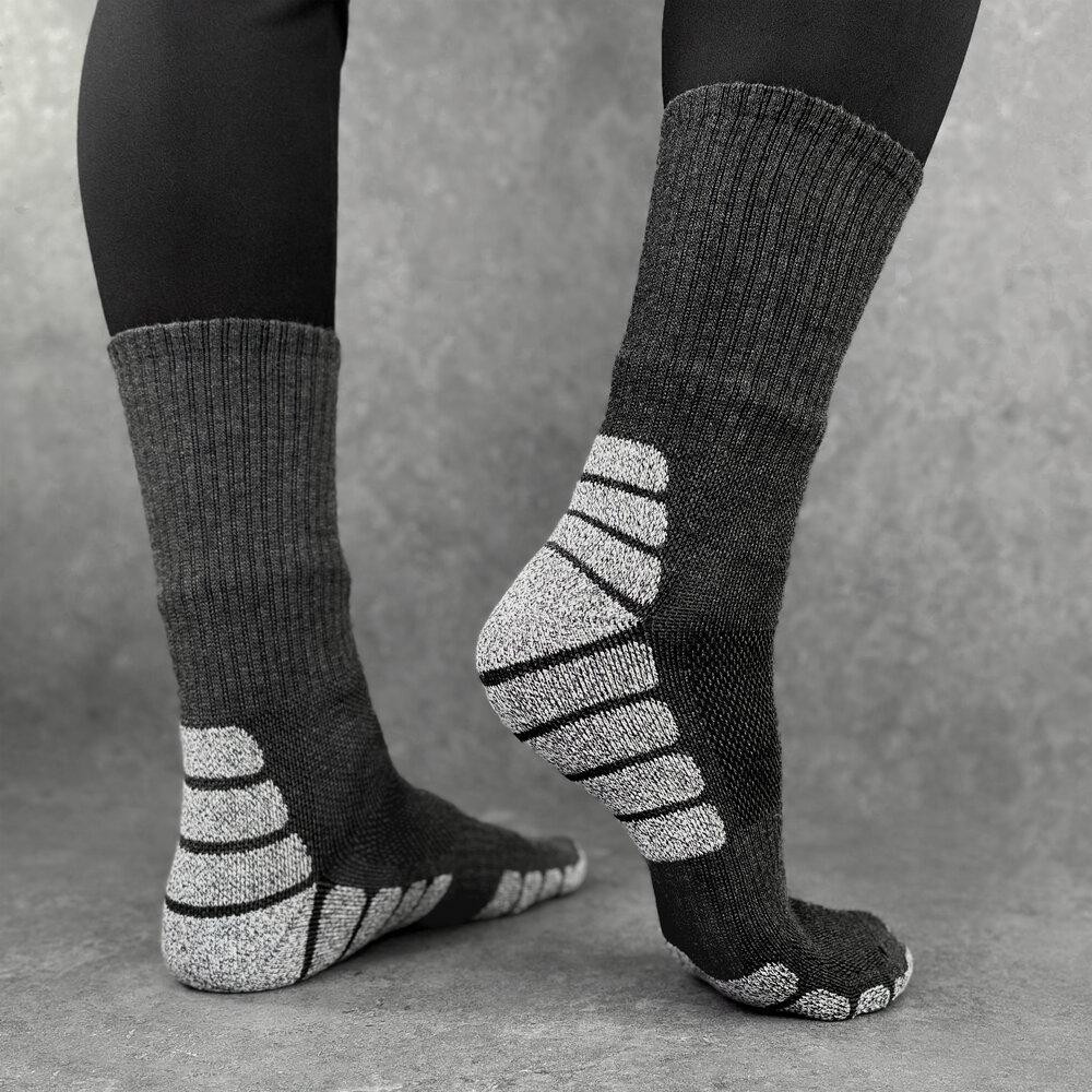 Сірі спортивні шкарпетки чоловічі Pobedov Blank Київ - фото 6