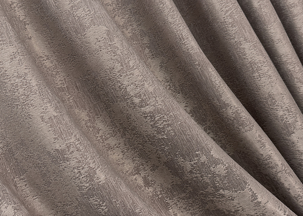 Комплект штор VR-Textil Жаккард Мрамор 200х270 2шт и Тюль 500х270 1669ш-1400т Какао с белым 71-008/6 Киев - изображение 5