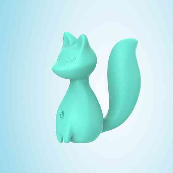Мини-вибратор клиторальный Every Night Toys Doris в форме лисы бирюзовый, 10 режимов вибрации Sex Aura Киев