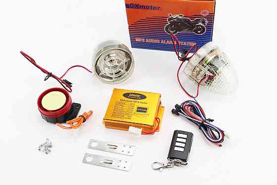 АУДІО-блок (МРЗ-USB / SD + FM-радіо + пультДУ + сигналізація) + колонки 2шт (прозорі з "світломузикою") Київ