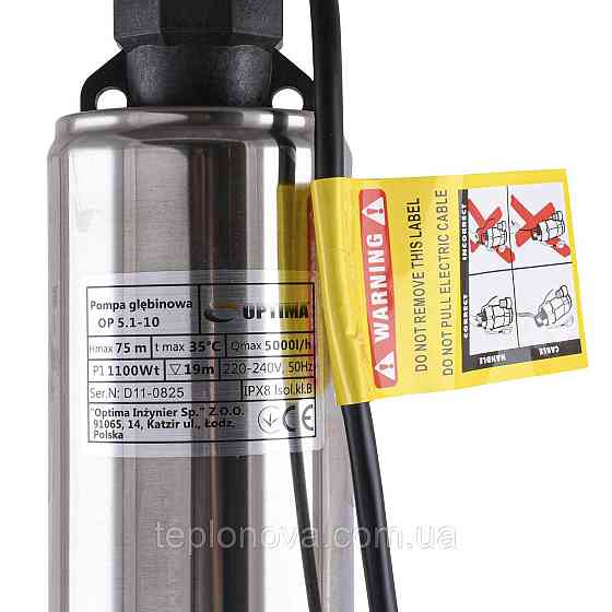 Насос колодезный OPTIMA OP 5,1- 10  1,1 кВт Чернівці