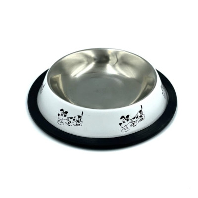 Посуда для собак Lucky Star Миска нескользящая цветная с рисунком 17 см (4821526200103) Винница - изображение 1