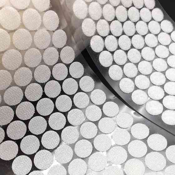 Самоклеящиеся липучки 10мм, белые, 1000 пар Киев