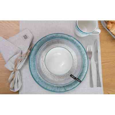 Салатник Ardesto Siena 11.5см, порцеляна, біло-блакитний (AR2914SWB) Винница