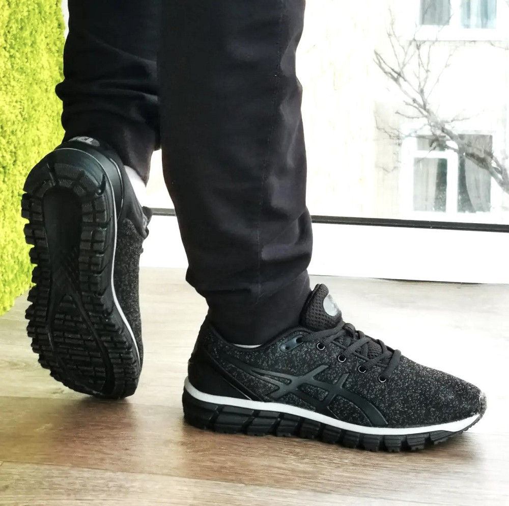 Кросівки Asics GEL Чорні Чоловічі Асикс Гель (розміри: 41,42,43,44,45,46) Відео Огляд Дніпро - фото 6