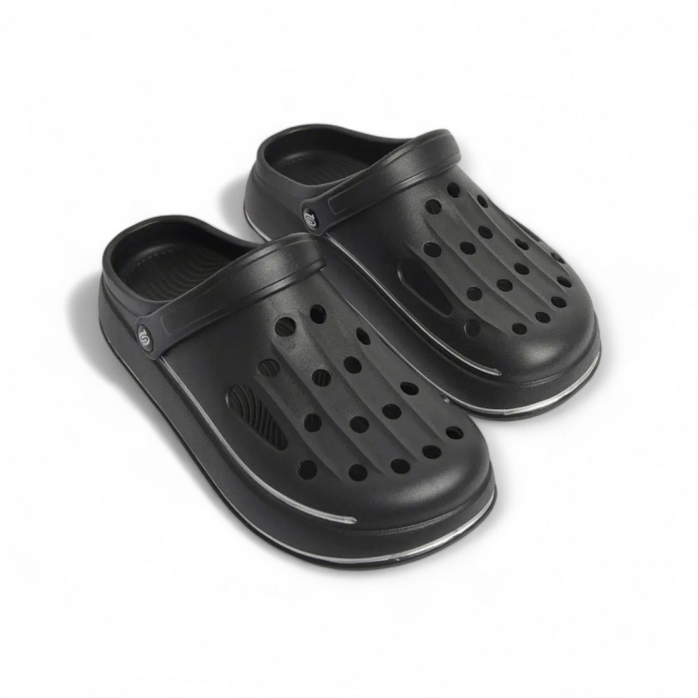 Кроксы мужские черные сабо удобные толстая подошва Одесса - изображение 7