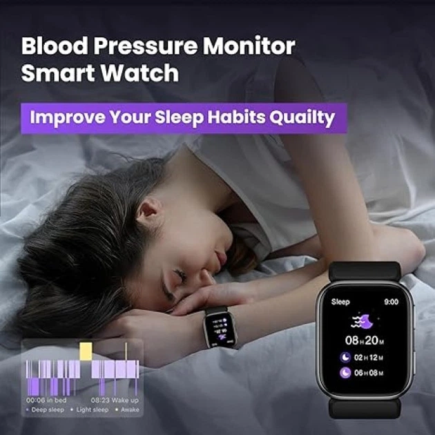 Смарт-годинник YHE BP Doctor Pro Black: розумний фітнес-годинник із запатентованою манжетою тонометра, AMOLED, Android/iOS Київ - фото 6