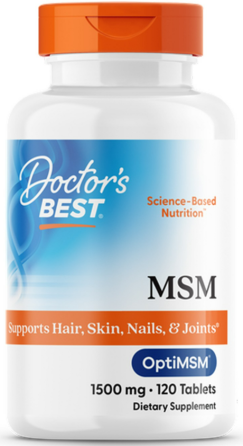 Метилсульфонілметан МСМ 1500 Doctors Best MSM with OptiMSM 120 капс Київ