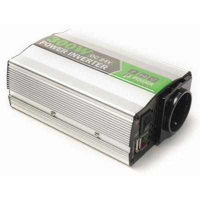Автомобільний інвертор 24V/220V 300W, USB 5V 1A, HYM300-242 PowerPlant (KD00MS0002) Вінниця - фото 2
