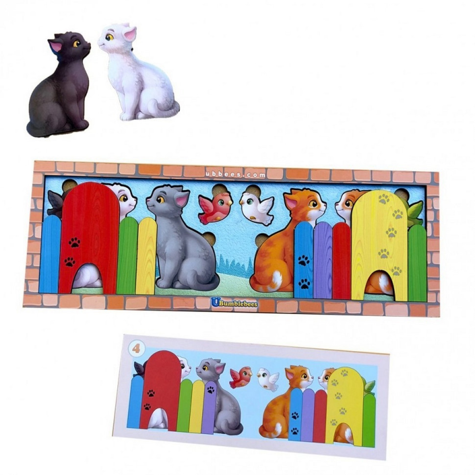 Деревянная игра с карточками 