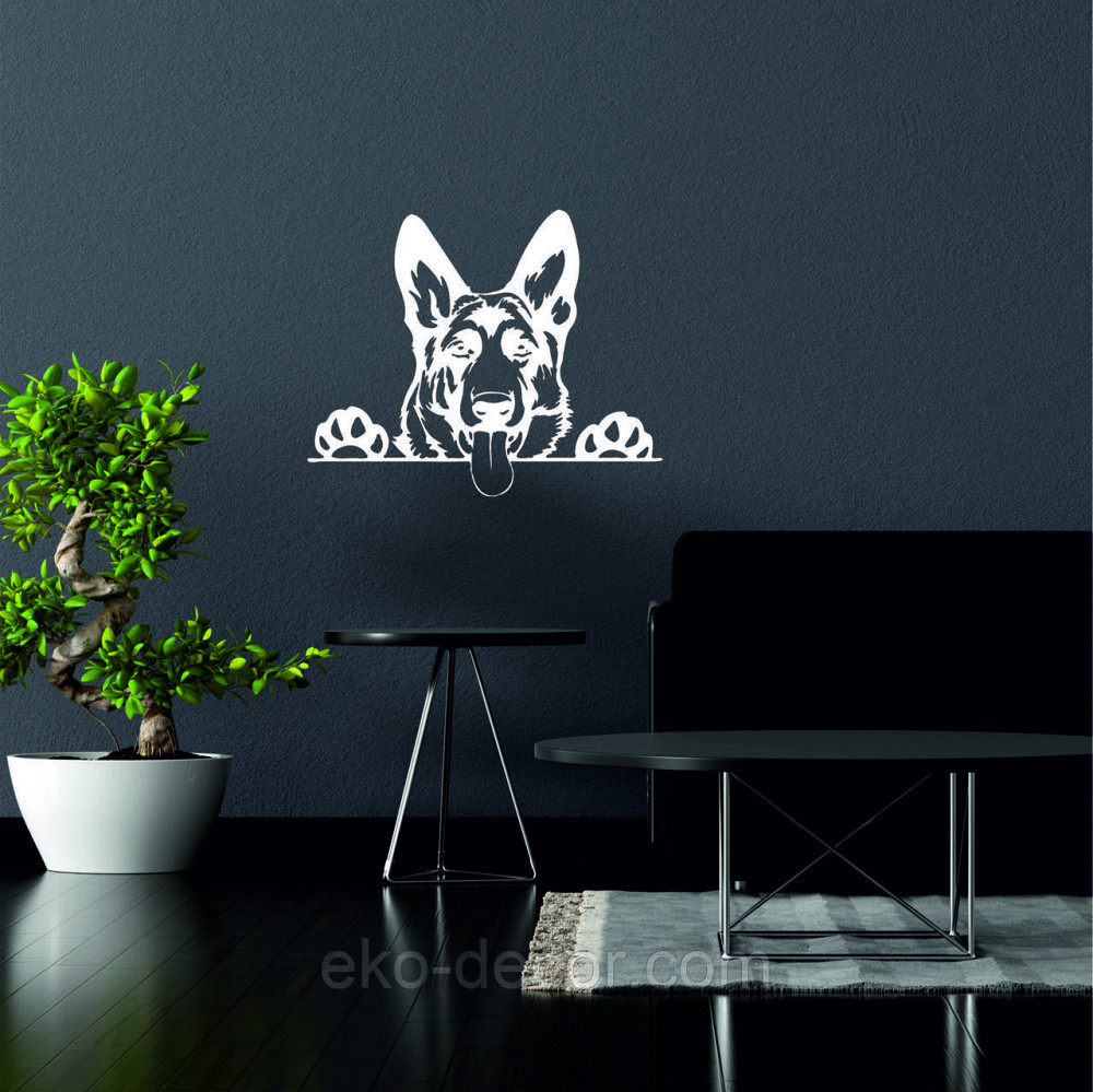 Декоративне настінне Панно «Вівчарка», Декор на стіну 50*40 см, Білий Київ - фото 2