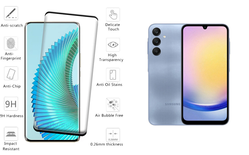 Захисне скло HyperGlass Pro для Samsung Galaxy A25, Galaxy A25 5G – максимальна чутливість та захист Київ - фото 2
