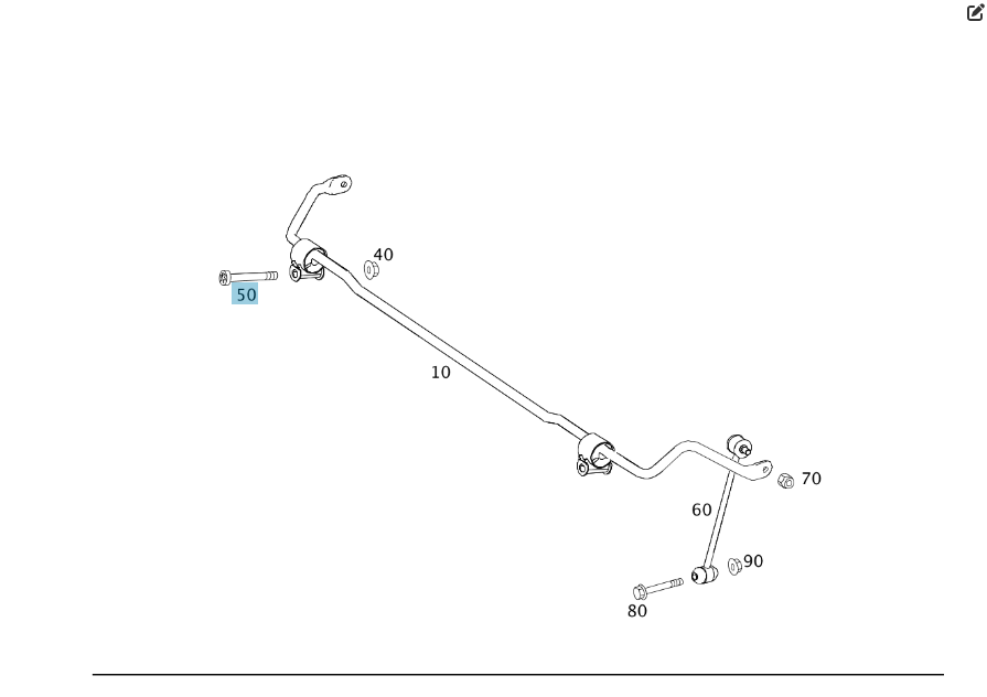Mercedes-Benz  N000000007563 Болт з головкою E18 торкс M12 x 76 mm E-class W212 C-Class W204 E-Class Coupe C207 CLS C218 E-class S212 C-Class Estate S Одесса - изображение 1