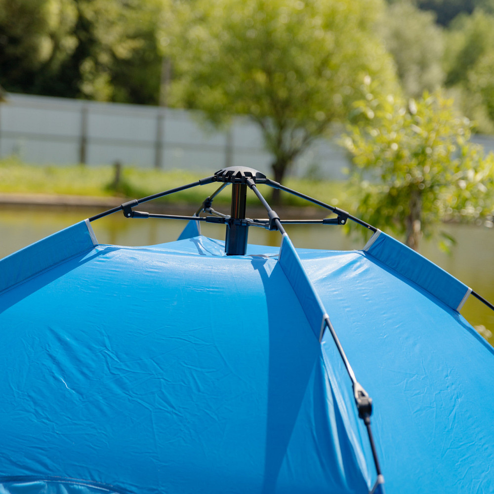 Намет кемпінговий 2 на 2 метри автоматичний для риболовлі походу туристичний LU-019BL Блакитний Київ - фото 8