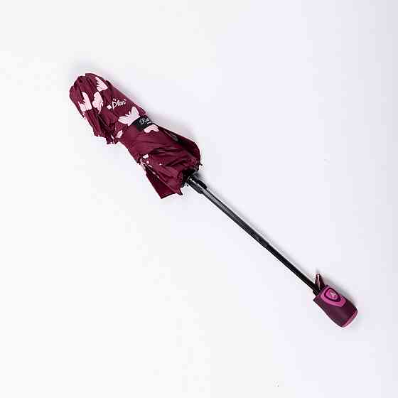 Парасолька напівавтомат з принтом міцна з поліестеру діаметр 97 см Червона HP-23-2R Коломыя