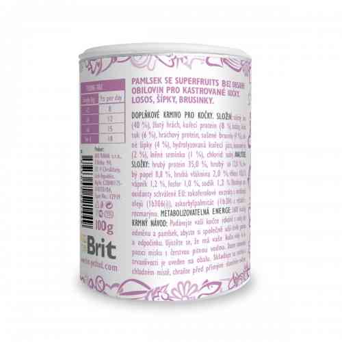 Лакомство Brit Care Superfruits Salmon д/стерилизованных кошек с лососем шиповником и клюквой 100 г Киев