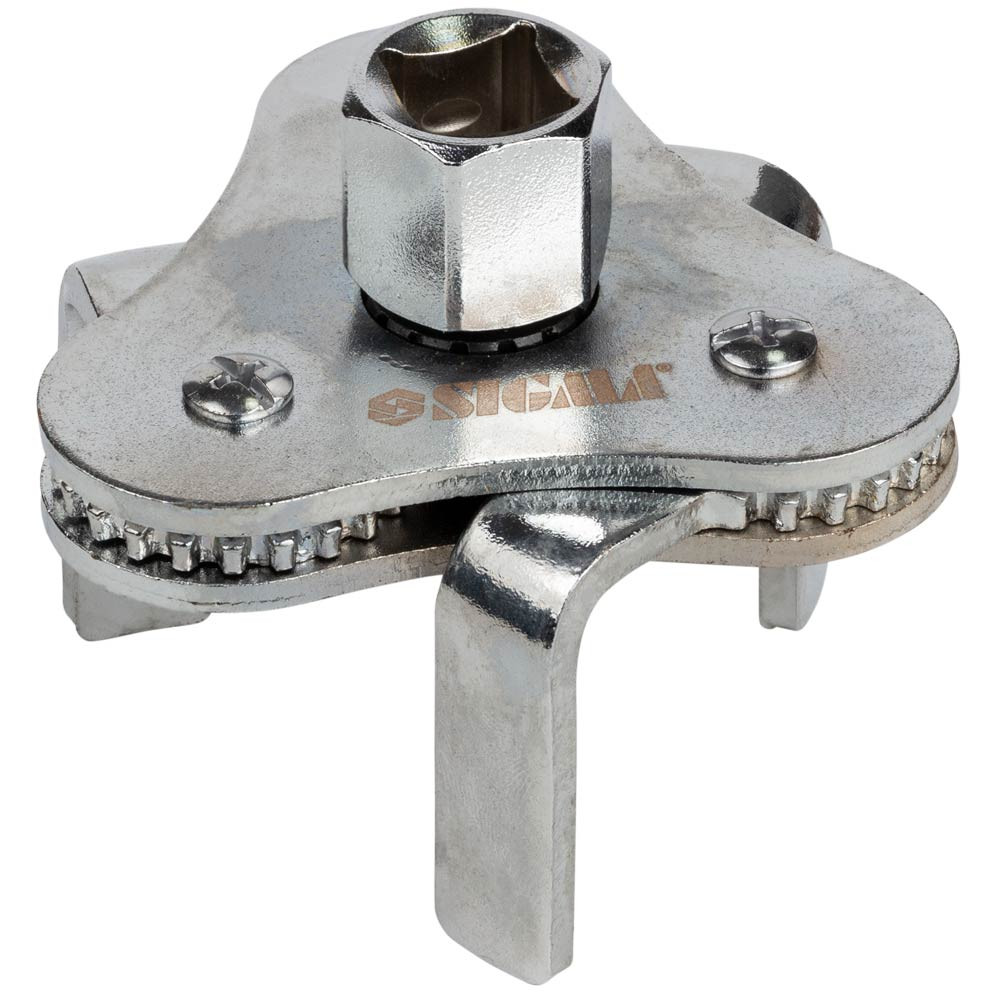 Sigma Съемник масляного фильтра "краб" Ø63-103мм с плоским захватом и переходником 1/2"-3/8" SI Коломия - фото 1