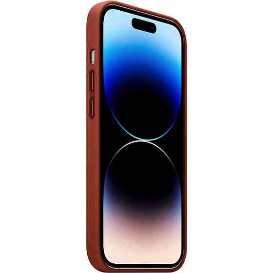 Чохол для смартфона Leather AAA Full Magsafe IC for iPhone 15 Pro Saddle Brown Киев