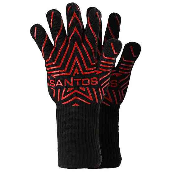 Термостойкие перчатки для гриля SANTOS, до 500°C, размер XL, 2 шт 899065 Код: 011583 Ровно