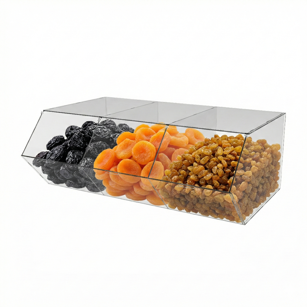 Диспенсер  EKOSTAR для конфет сухофруктов 3 ячейки Киев - изображение 1