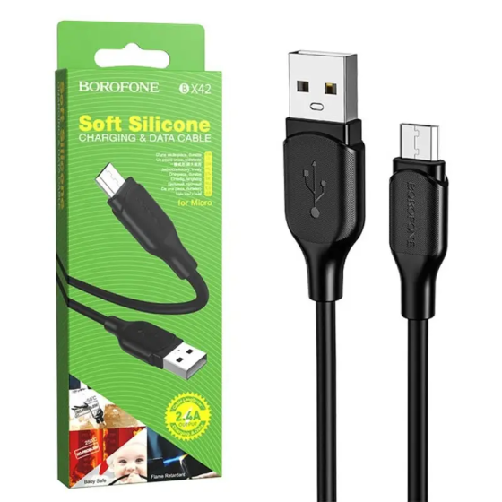 Кабель BOROFONE BX42 USB - Type-C, 1м, черный Киев