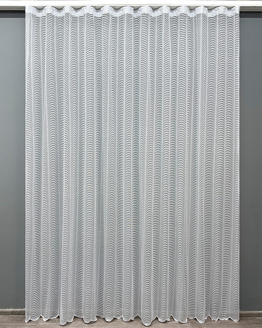 Тюль жакардова колір білий 1229т Київ - фото 2