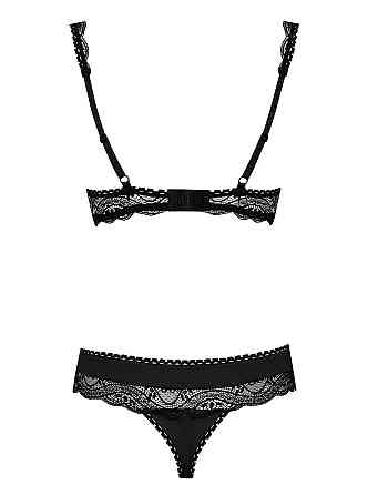Комплект Obsessive MIAMOR SET S/M черная открыт,грудь Sex Aura Киев