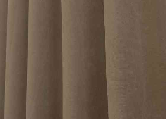 Шторная ткань микровелюр Petek YL цвет какао 1799ш Киев